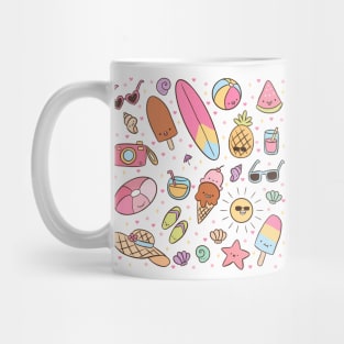 Kawaii summer design summer vacation Mug